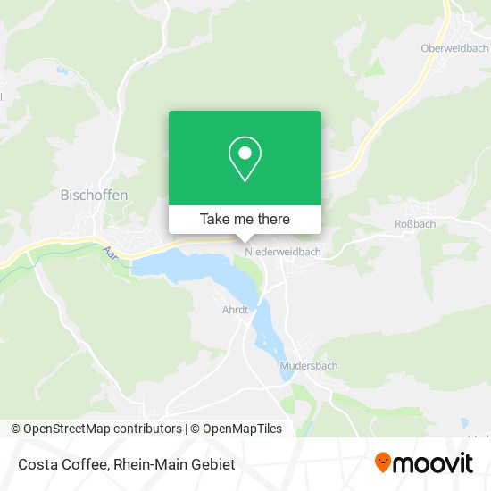 Costa Coffee map