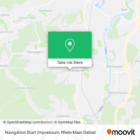 Navigation Start Impressum map