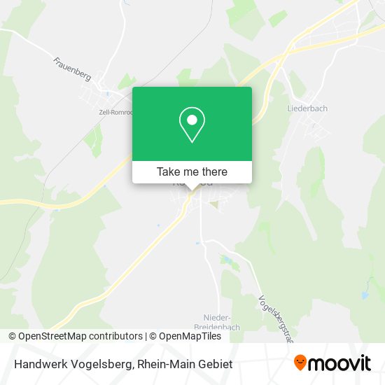 Handwerk Vogelsberg map