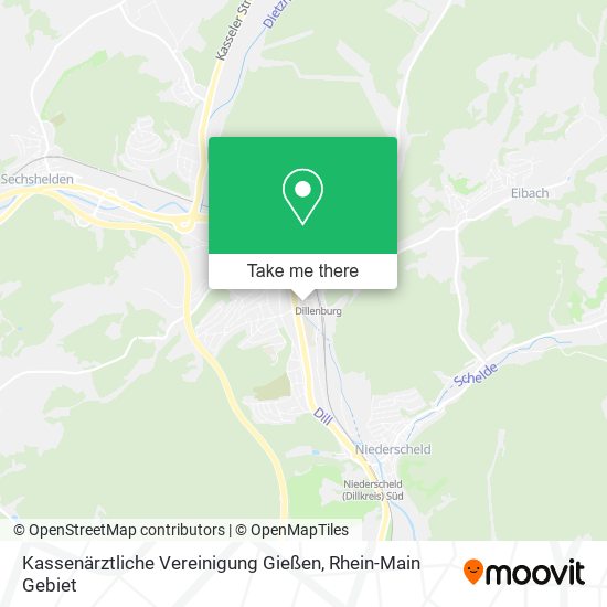 Kassenärztliche Vereinigung Gießen map