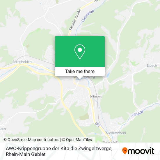 AWO-Krippengruppe der Kita die Zwingelzwerge map