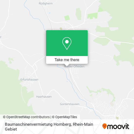 Карта Baumaschinenvermietung Homberg