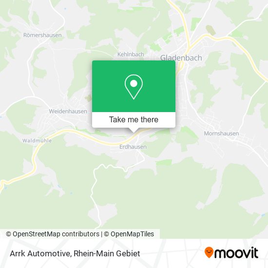 Arrk Automotive map