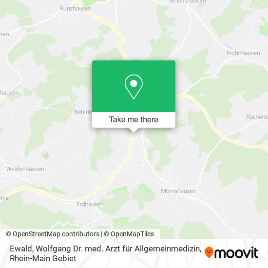 Ewald, Wolfgang Dr. med. Arzt für Allgemeinmedizin map