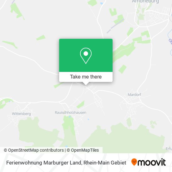 Ferienwohnung Marburger Land map