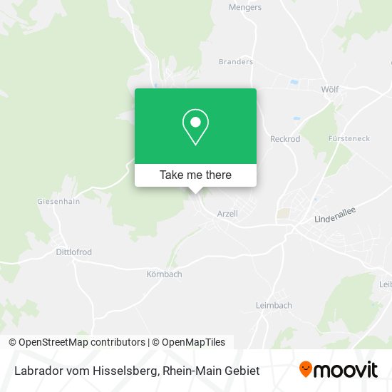 Labrador vom Hisselsberg map