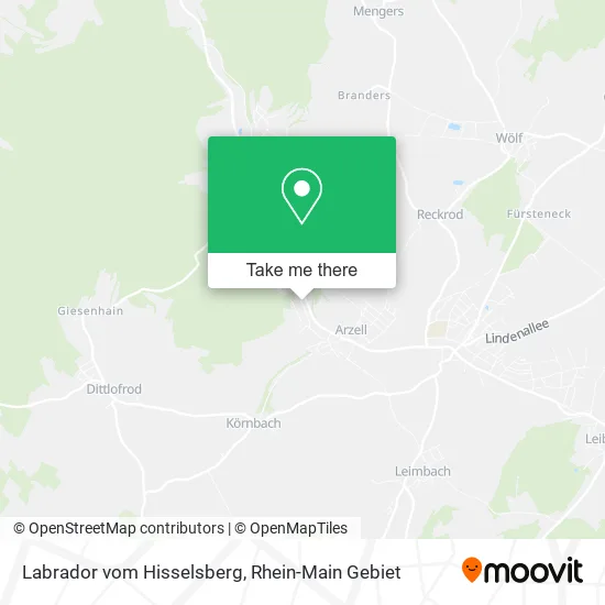 Карта Labrador vom Hisselsberg