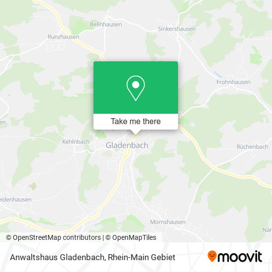 Anwaltshaus Gladenbach map