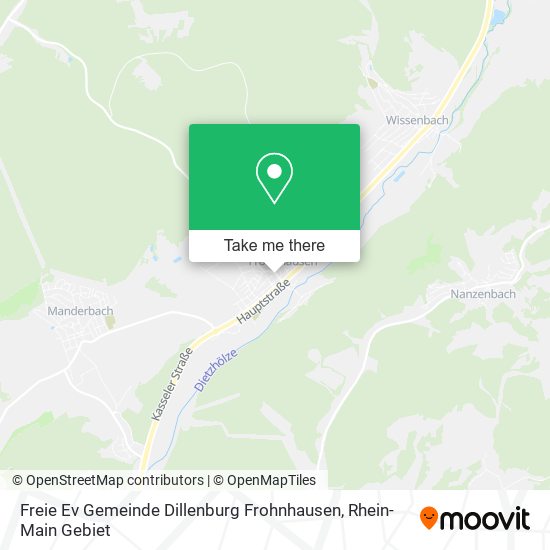 Freie Ev Gemeinde Dillenburg Frohnhausen map