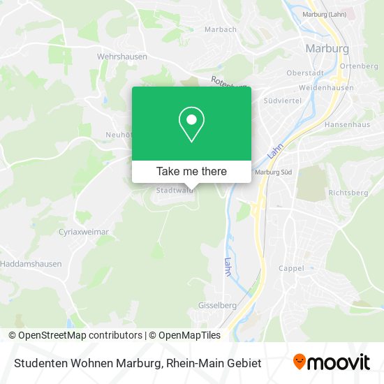 Studenten Wohnen Marburg map