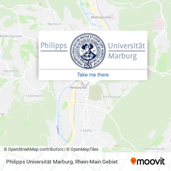 Карта Philipps Universität Marburg