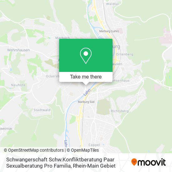 Schwangerschaft Schw.Konfliktberatung Paar Sexualberatung Pro Familia map