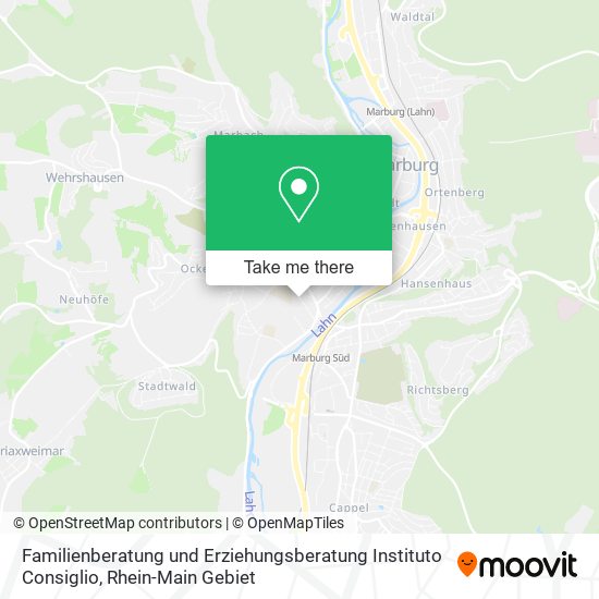 Familienberatung und Erziehungsberatung Instituto Consiglio map