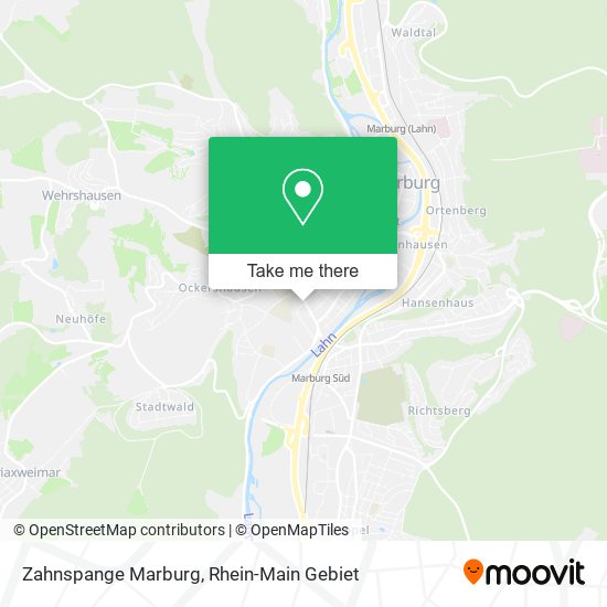 Zahnspange Marburg map