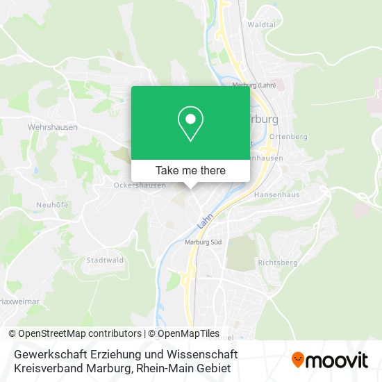 Gewerkschaft Erziehung und Wissenschaft Kreisverband Marburg map