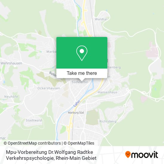 Mpu-Vorbereitung Dr.Wolfgang Radtke Verkehrspsychologie map