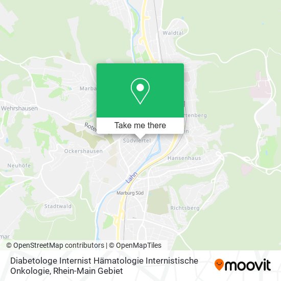 Diabetologe Internist Hämatologie Internistische Onkologie map