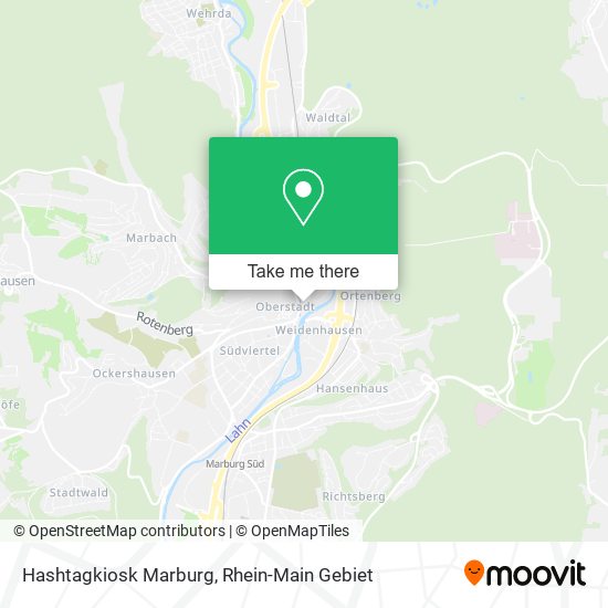 Hashtagkiosk Marburg map