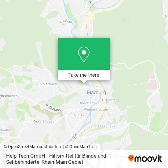 Help Tech GmbH - Hilfsmittel für Blinde und Sehbehinderte map