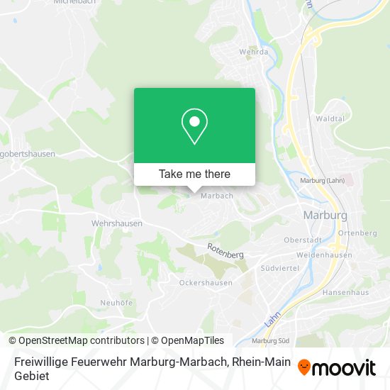 Freiwillige Feuerwehr Marburg-Marbach map