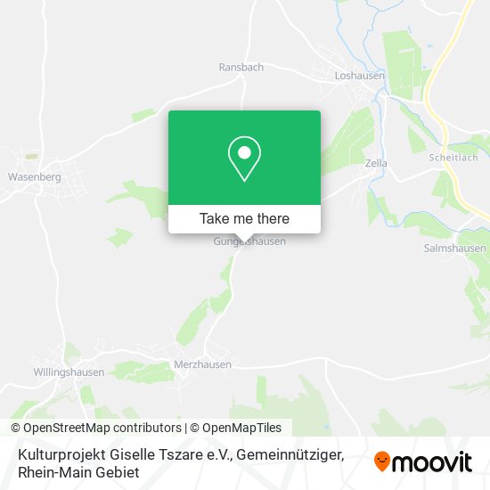 Kulturprojekt Giselle Tszare e.V., Gemeinnütziger map