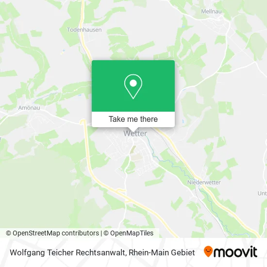 Карта Wolfgang Teicher Rechtsanwalt