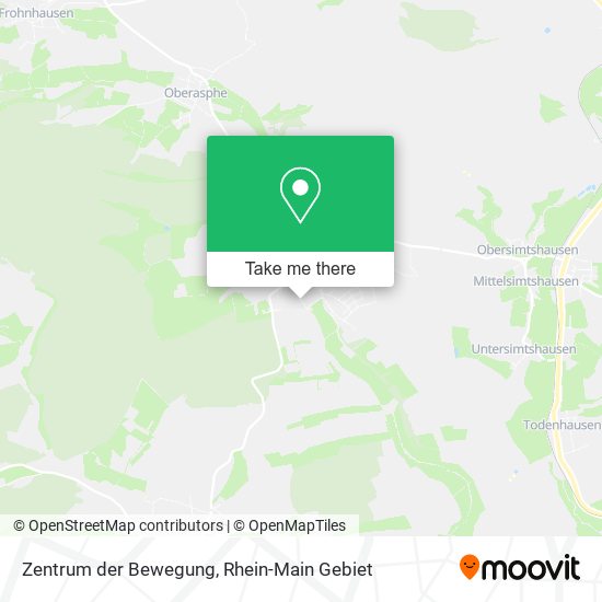 Zentrum der Bewegung map