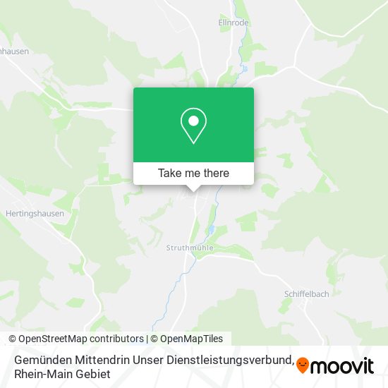 Карта Gemünden Mittendrin Unser Dienstleistungsverbund
