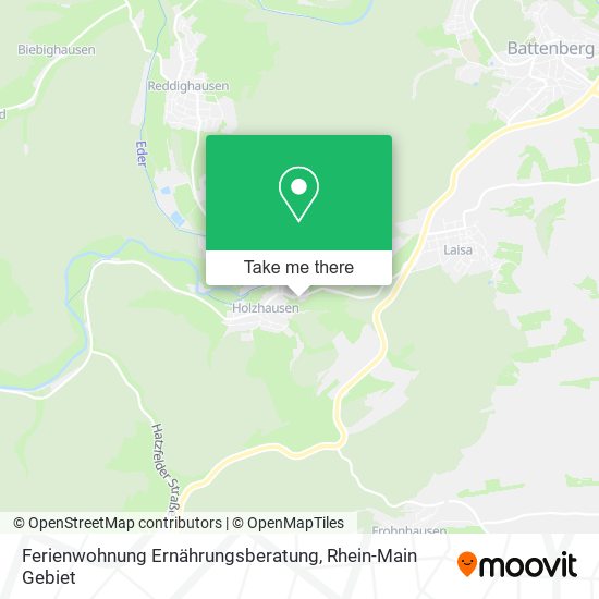 Ferienwohnung Ernährungsberatung map