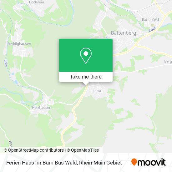 Карта Ferien Haus im Bam Bus Wald