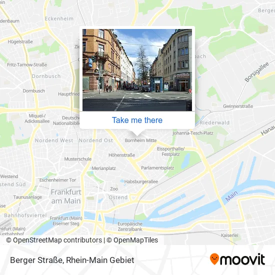 Карта Berger Straße