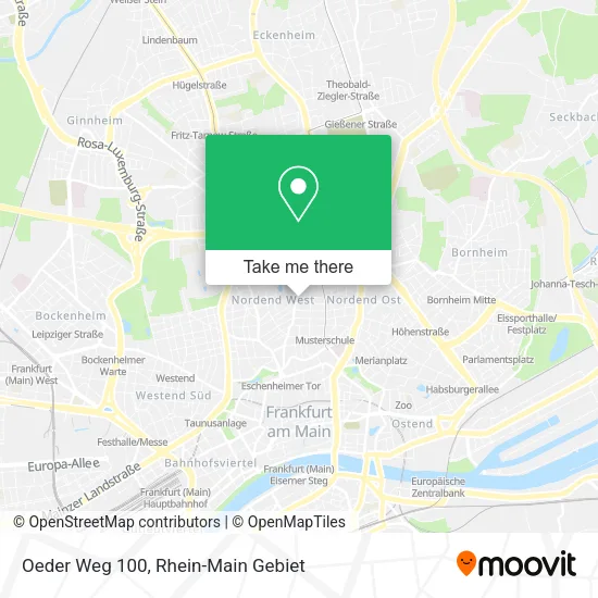Oeder Weg 100 map