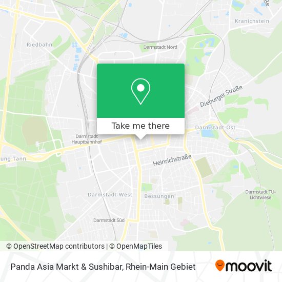 Panda Asia Markt & Sushibar map