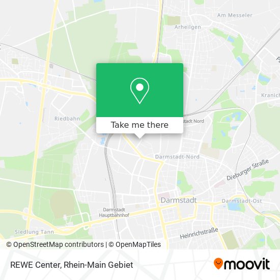 REWE Center map