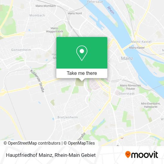 Карта Hauptfriedhof Mainz