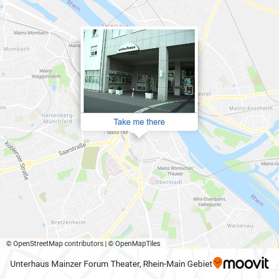 Unterhaus Mainzer Forum Theater map