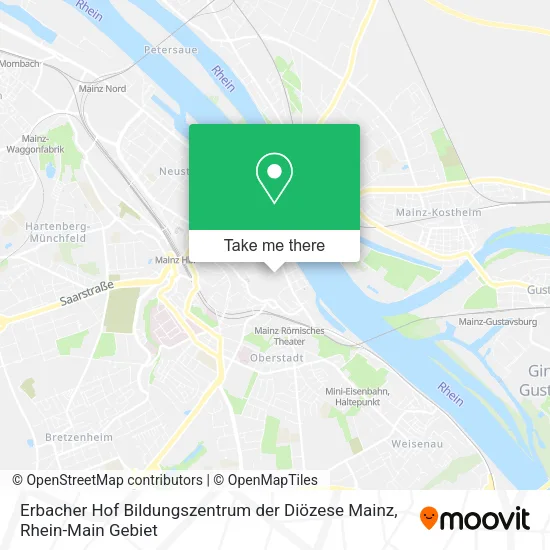 Карта Erbacher Hof Bildungszentrum der Diözese Mainz