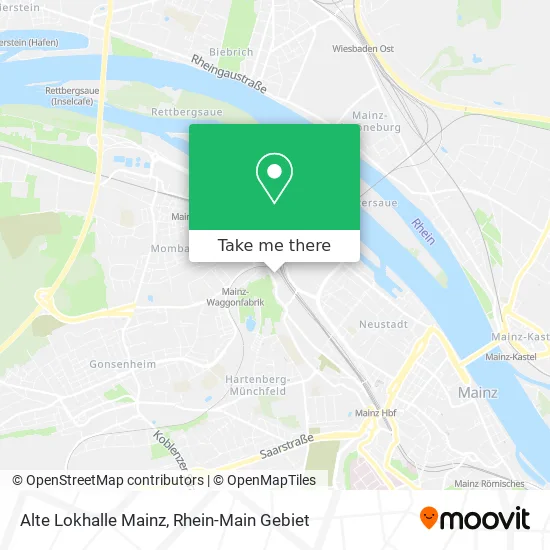 Карта Alte Lokhalle Mainz