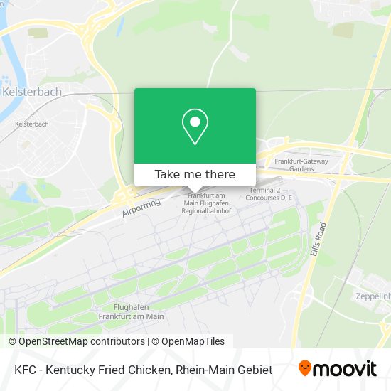 KFC - Kentucky Fried Chicken map