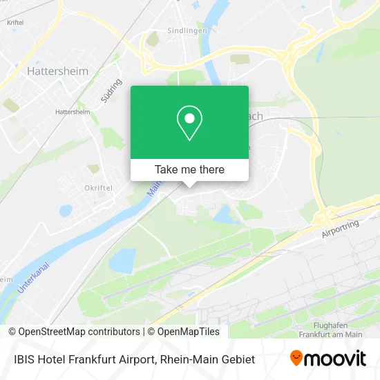 IBIS Hotel Frankfurt Airport map