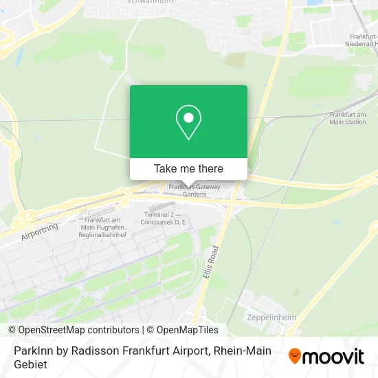 Карта ParkInn by Radisson Frankfurt Airport