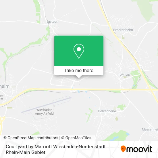 Карта Courtyard by Marriott Wiesbaden-Nordenstadt