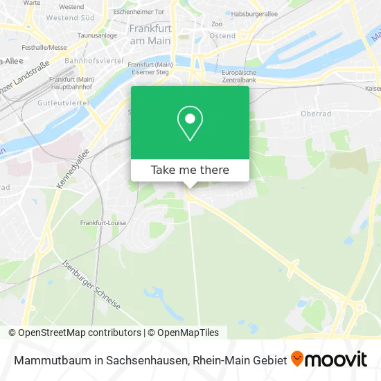 Карта Mammutbaum in Sachsenhausen