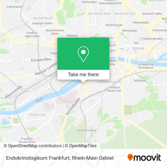 Карта Endokrinologikum Frankfurt