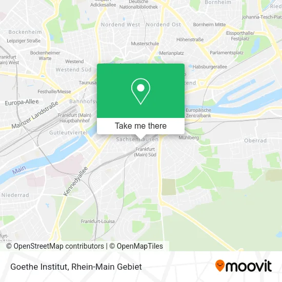 Карта Goethe Institut