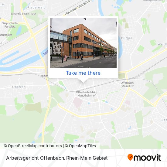 Arbeitsgericht Offenbach map