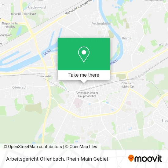 Карта Arbeitsgericht Offenbach