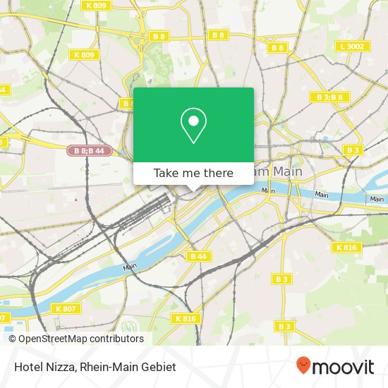 Hotel Nizza map