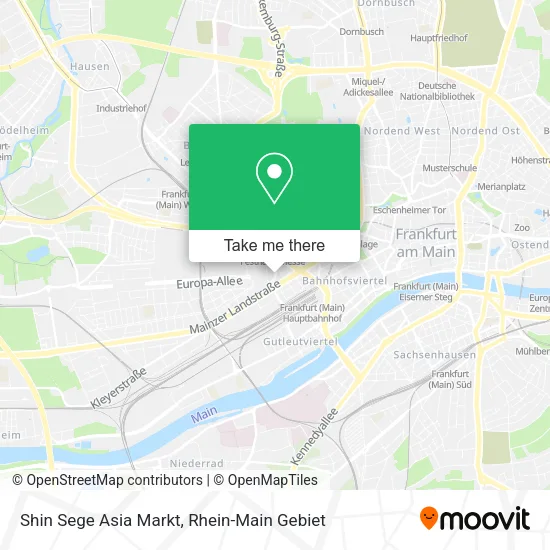 Карта Shin Sege Asia Markt