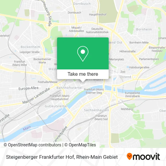 Карта Steigenberger Frankfurter Hof